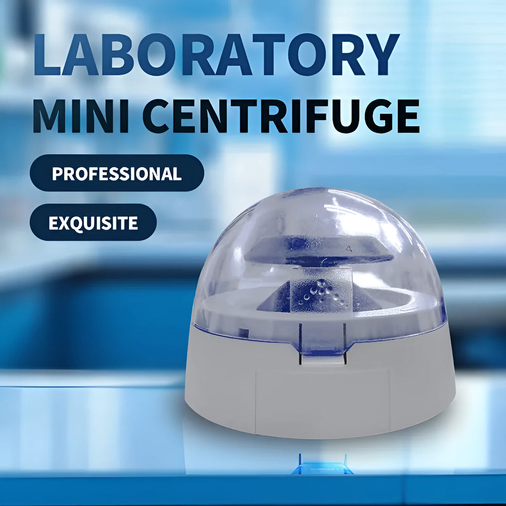 Mini laboratory centrifuge compact benchtop unit with 7000 rpm maximum speed