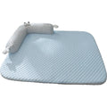 Blue pet bed cushion with monster design in large size for dogs