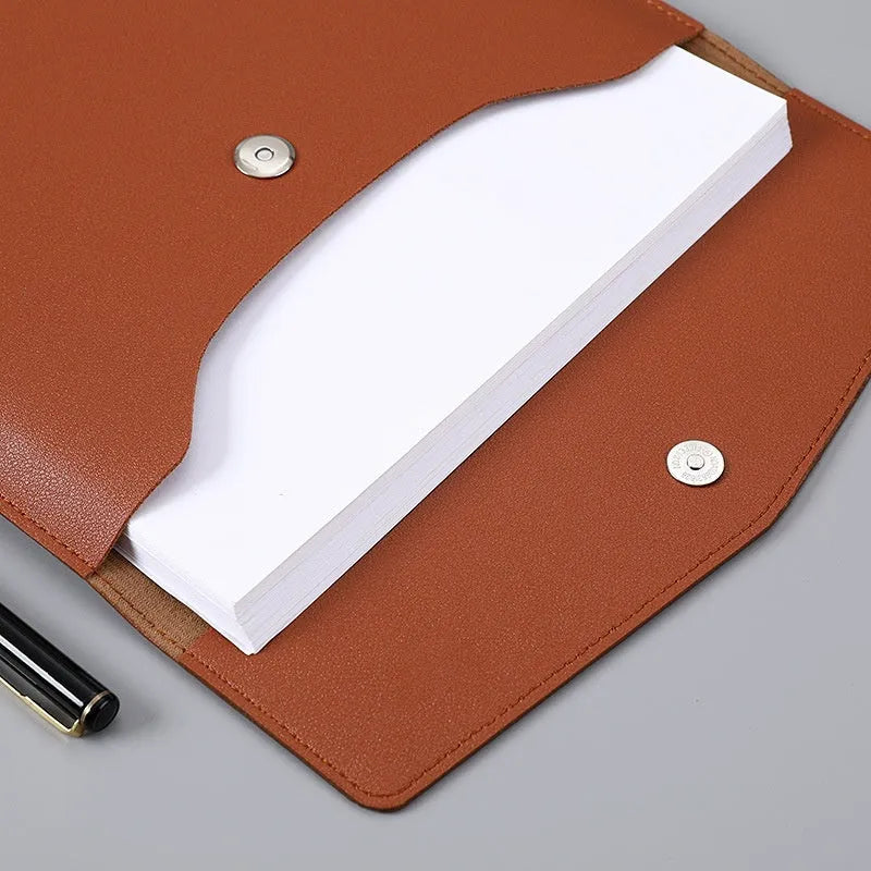 A4 vertical PVC file bag in black for business document organisation