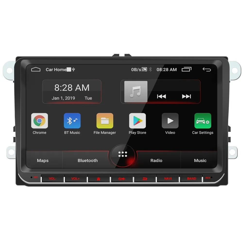 Android 9-inch car GPS navigation integrated host for Volkswagen with Bluetooth and touchscreen