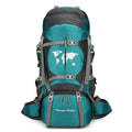 Large capacity professional climbing backpack with bracket for hiking and camping in black colour