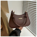 Women's hand-held armpit small square bag in PU material, horizontal square shape with three-dimensional pocket, available in multiple colours