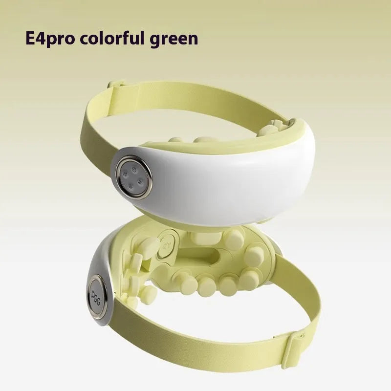 Bluetooth steam eye moisturising massager in purplish grey, showing its compact size for hot compress therapy.