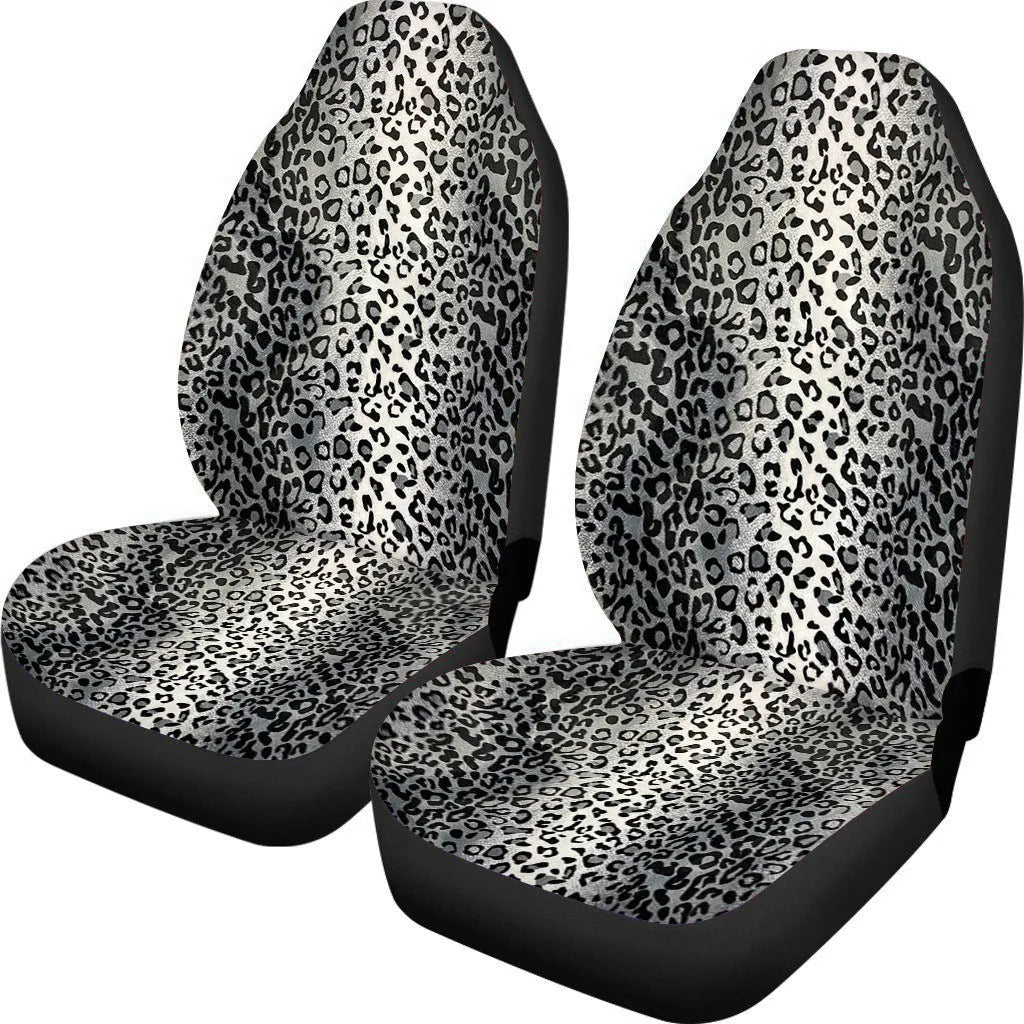 Cow spot leopard print retro style universal car seat covers on front seats