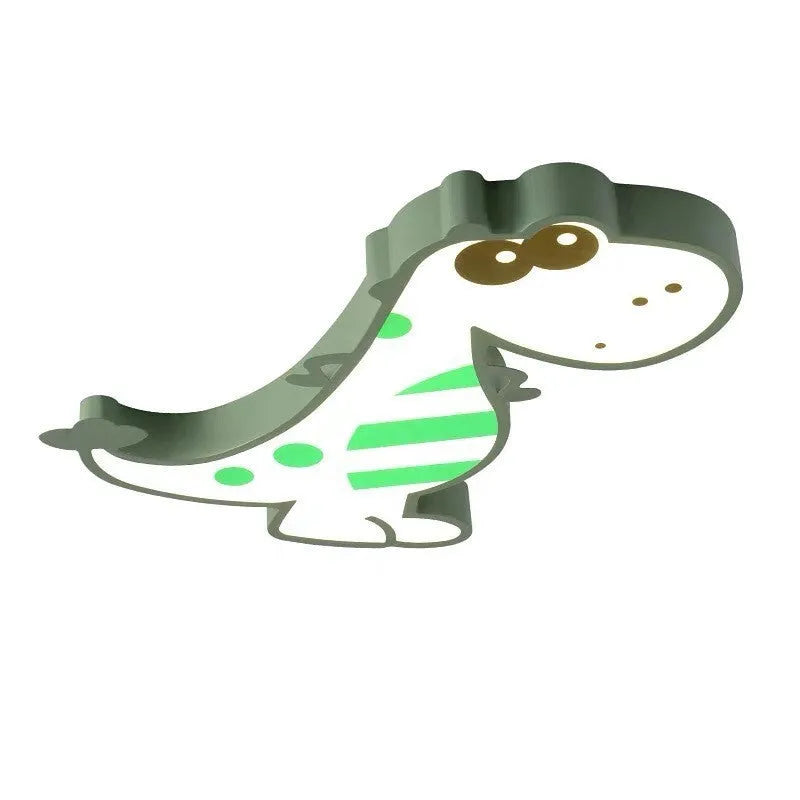 Cartoon dinosaur ceiling light with 48cm diameter and dimming function for bedroom installation
