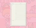 B5 detachable coil notebook with multiple inner pages, Snowman cover design