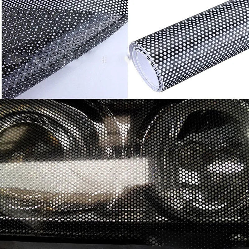 30x106cm perforated automotive colour changing film with mesh pattern for vehicle wraps