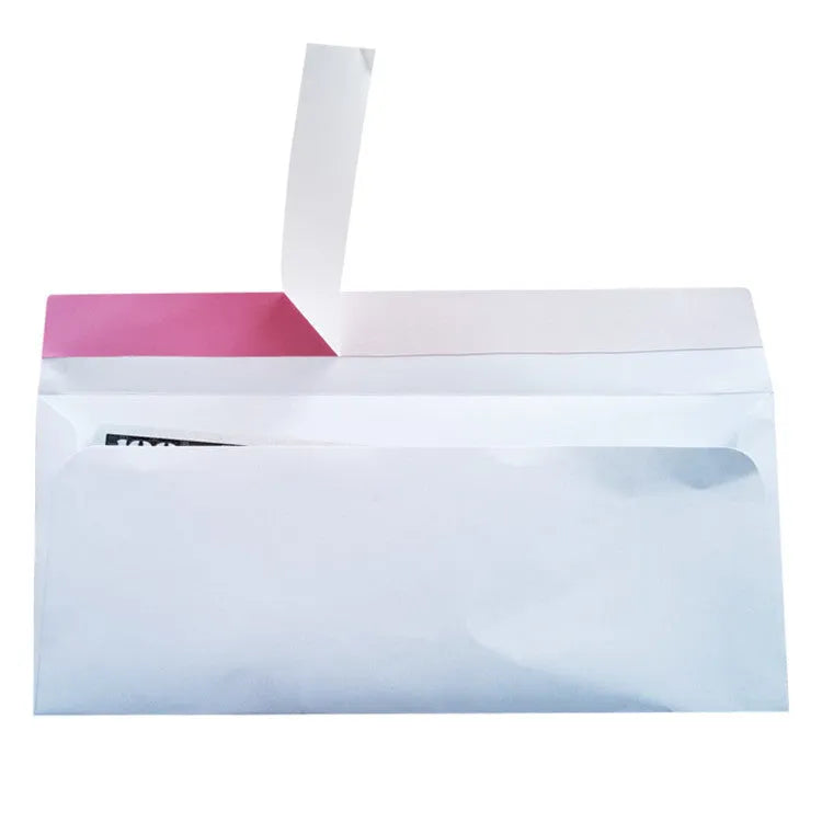 Blue tamper-evident confidential envelope with self-adhesive seal, size 105mm by 240mm.
