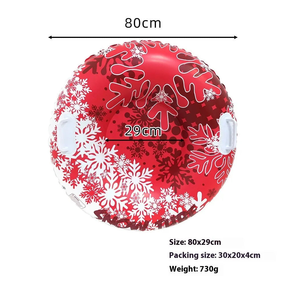 Colourful winter ski ring toy made from environmentally friendly PVC plastic