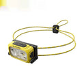 Lightweight off-road running headlight with rechargeable 3W LED and ABS housing in black