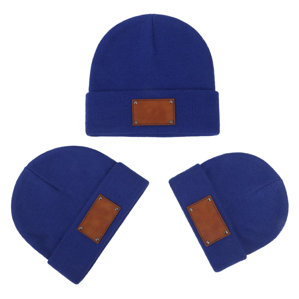 Knitted warm pullover hat in dome style on child, acrylic fibre, available in multiple colours