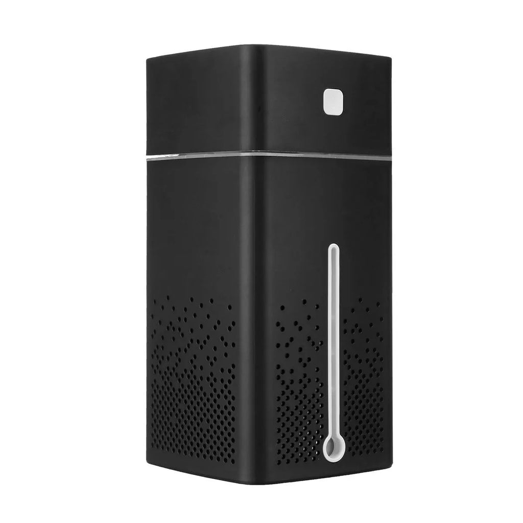 Black or white USB desktop humidifier with 1000ml tank for home office use.