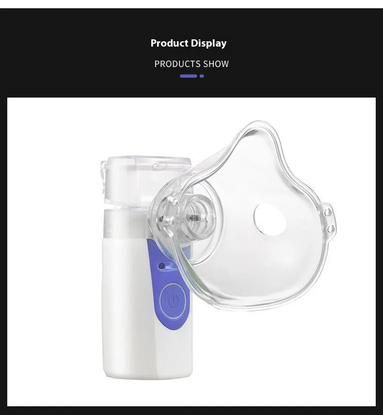Household USB handheld nebuliser spray machine with columnar plastic design