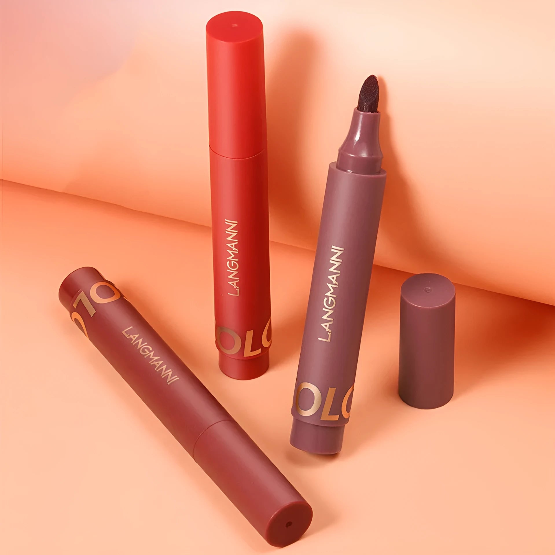 Waterproof liquid lip liner 3ml lifting lip liner in three shades #1 #2 #3