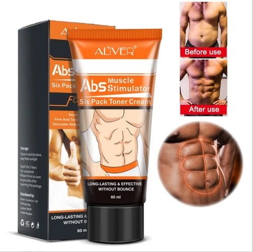 60ml abdominal muscle cream with caffeine in black bottle