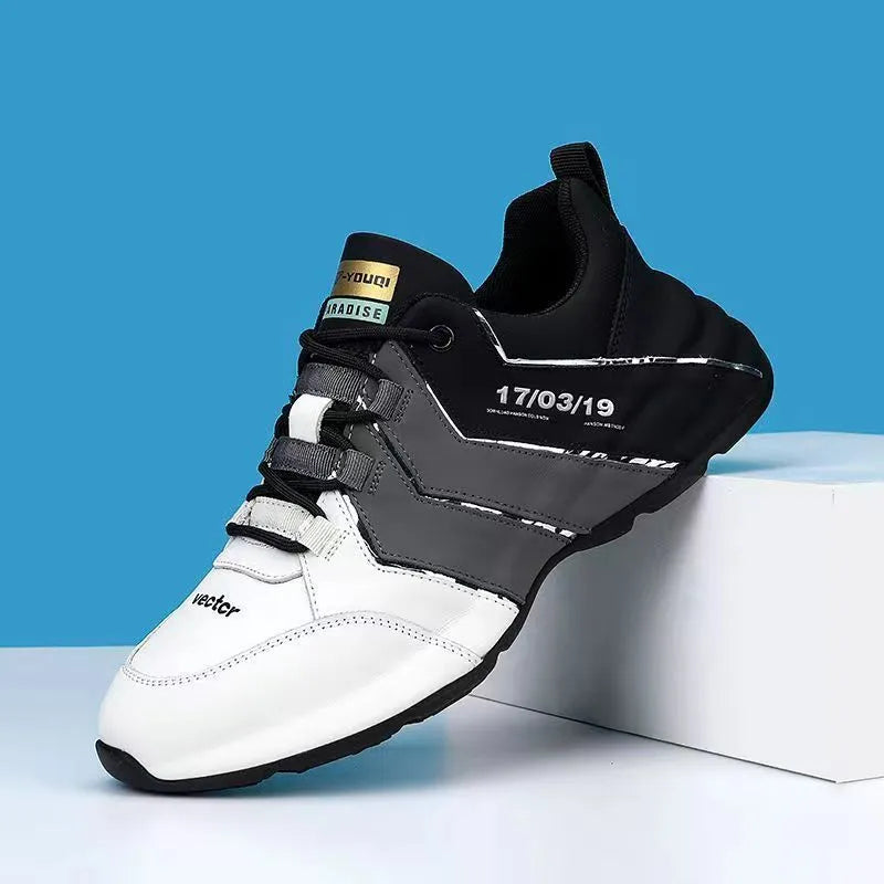 Casual sneakers for teenagers with thick plastic sole and mesh lining in various colours.