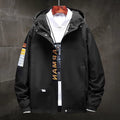 Hong Kong style jacket for men in 100% polyester, available in black white and yellow sizes M to 4XL