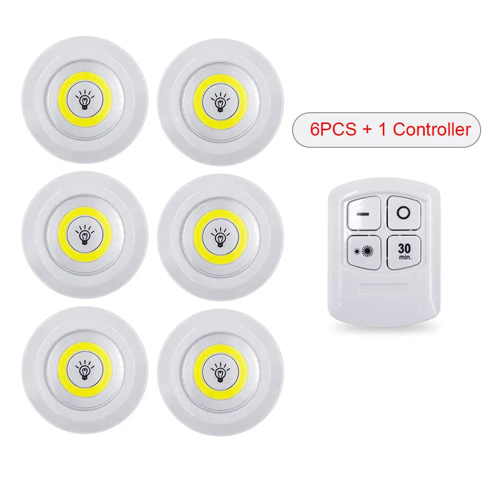 Dimmable LED light box set with remote control, three night lights, 5W cold warm white