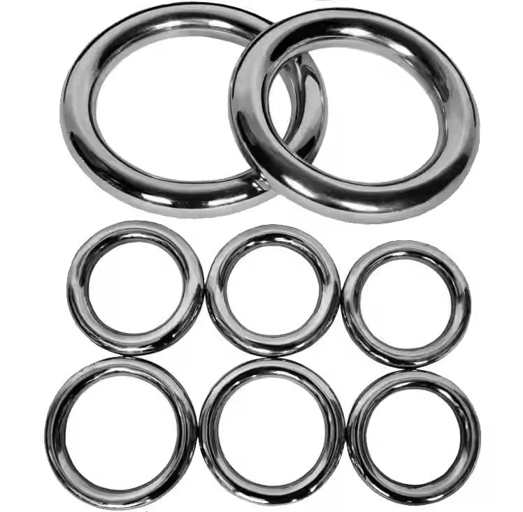 Wing Chun carbon steel training ring with electroplated finish in three size options