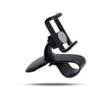 Rotating phone holder with 360-degree rotation and adjustable tilt, black colour