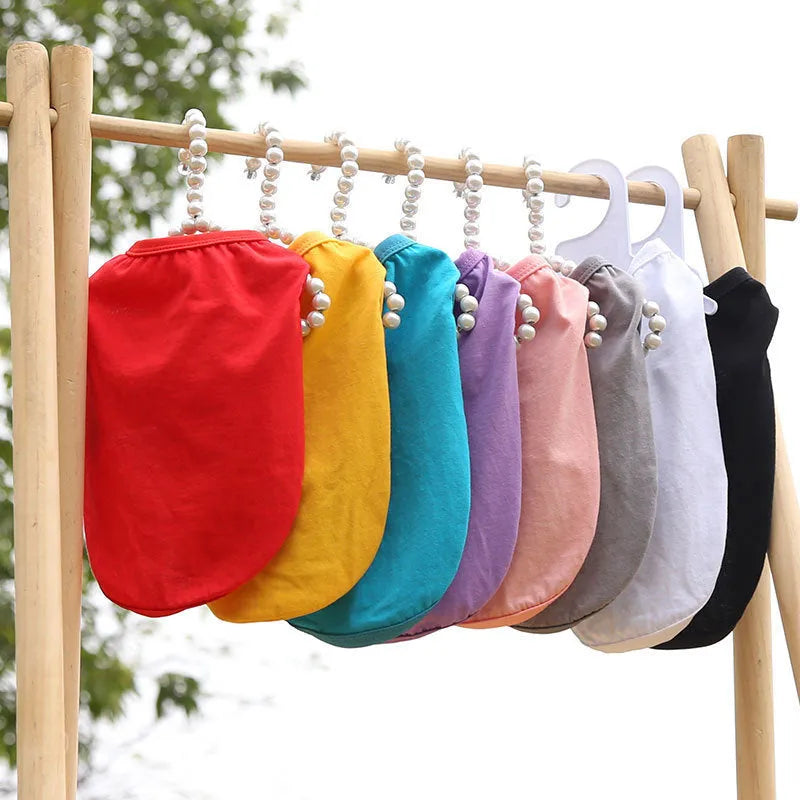Cotton dog vest in multiple colours sizes XS to 5XL for small and large breeds