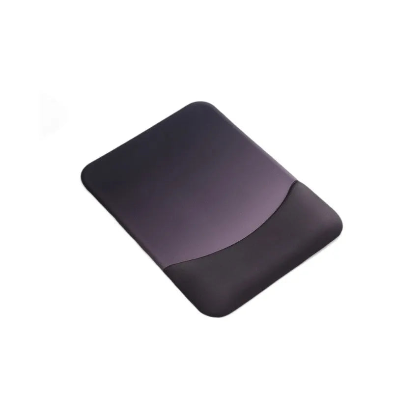 Square silica gel wrist rest mouse pad with cloth surface in black colour