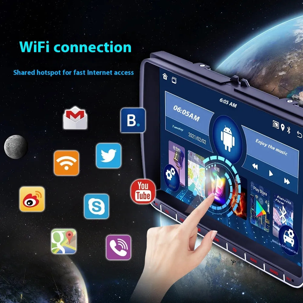 Android 9-inch car GPS navigation integrated host for Volkswagen with Bluetooth and touchscreen