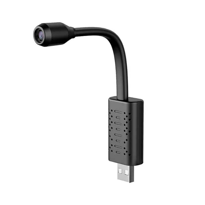 Black V380 wireless USB HD security camera with compact rectangular design
