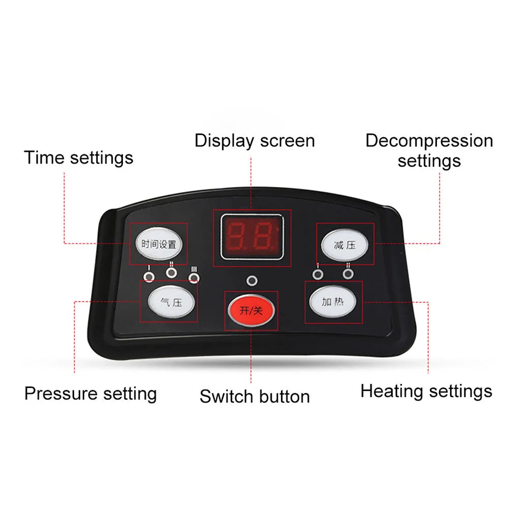 Electric heated palm massager in Pearl White with hand inside, showing 6W power and dimensions 265x220x90mm