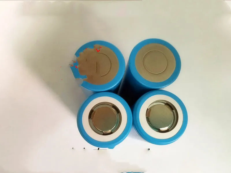 3.7V 2600mAh lithium-ion rechargeable battery cell with safety terminals.