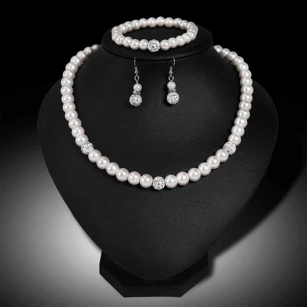 Foreign classic Xiangbala bridal jewellery set with ring, necklace, and earrings in gold tone