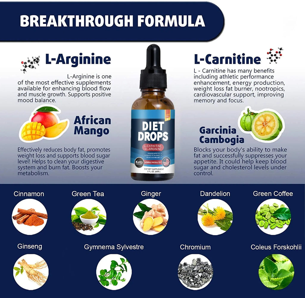 60ml bottle of ketone drops dietary supplement requiring refrigeration storage