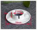 Plastic air-conditioning hole cover in white for sealing wall ports, size options for 37-165mm diameters
