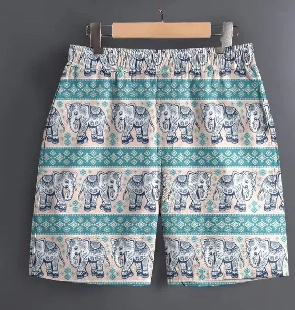 Men's polyester casual trousers in multiple patterns and colours for outdoor leisure activities