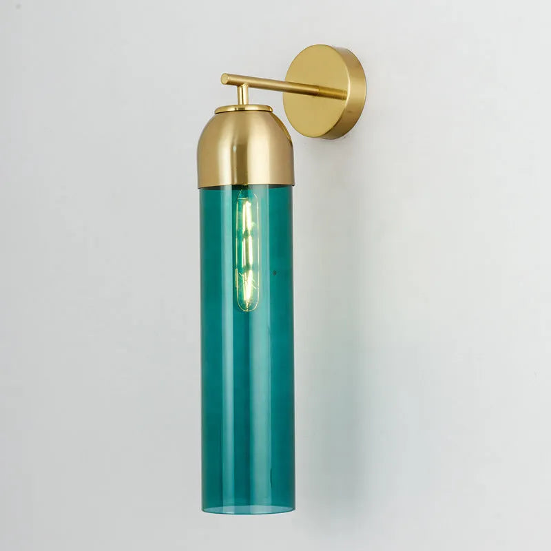 Nordic postmodern creative glass wall lamp in modern minimalist design with multiple colour options
