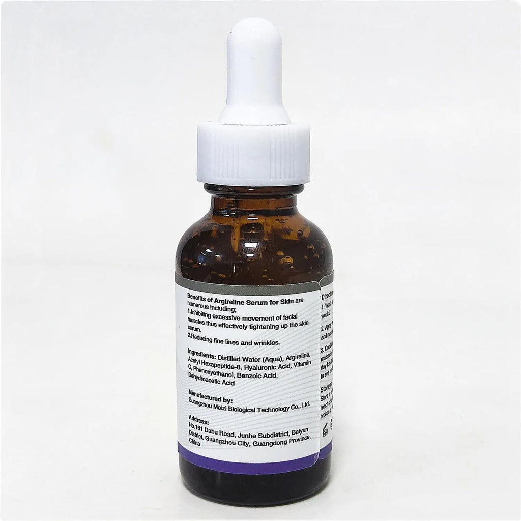 30ml bottle of six-peptide firming and brightening moisturising liquid serum