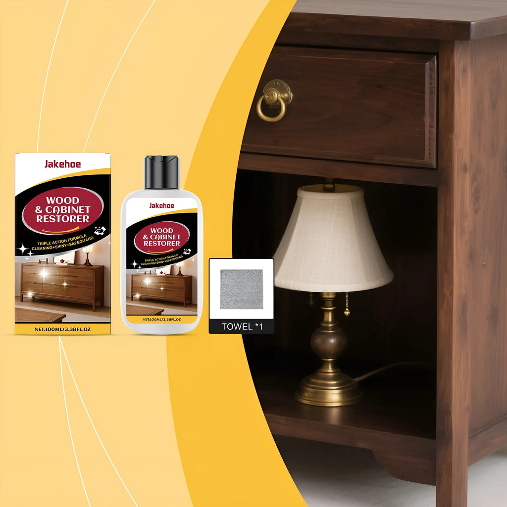 Wooden furniture scratch care agent in 100ml bottle with microfibre towel for cleaning and polishing