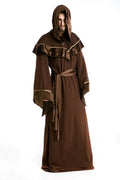 Adult Halloween wizard costume made of cotton, long robe in picture colour