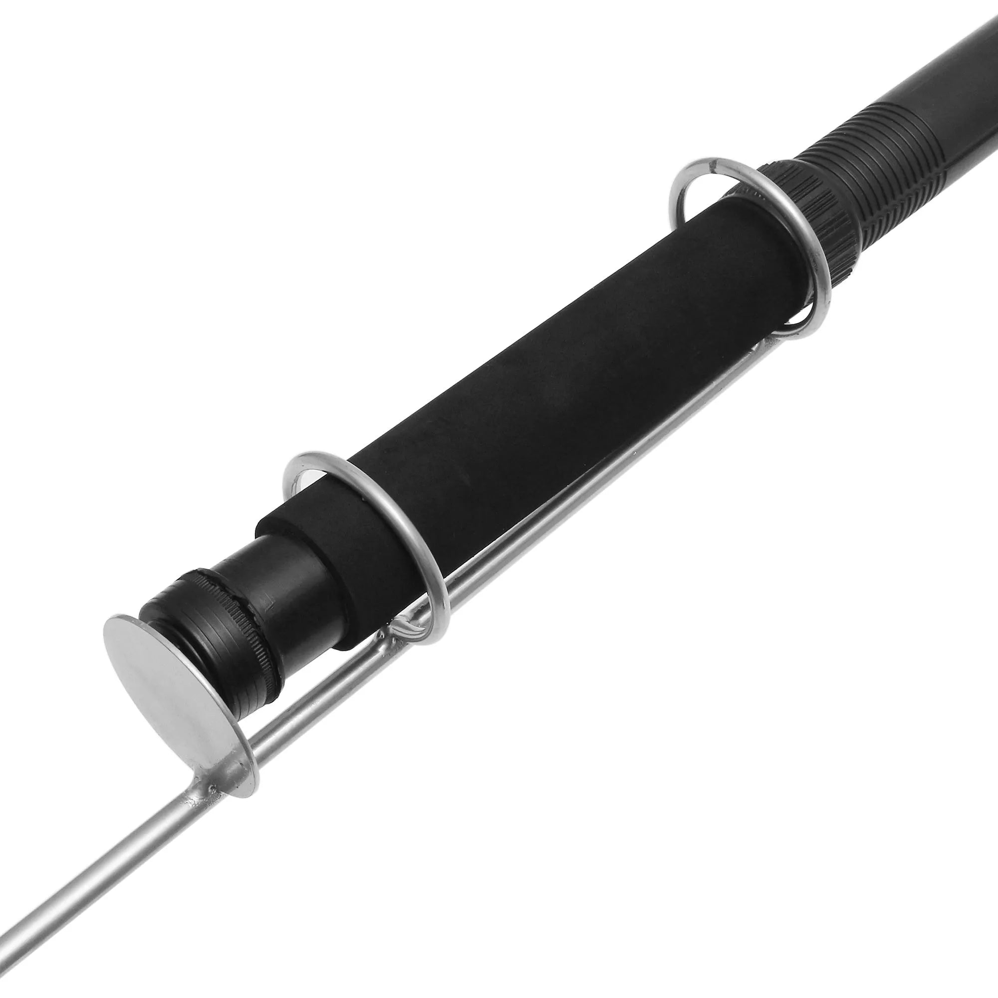 LED fishing rod light unit mounted on telescopic pole with remote control for outdoor lighting