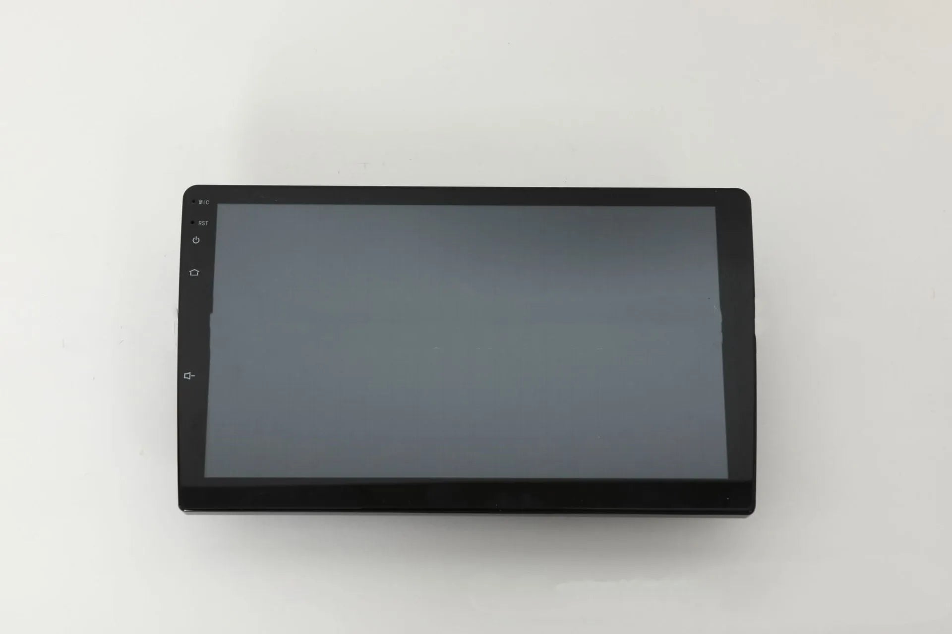 Black 10.1 inch universal Android car stereo head unit with touch screen display