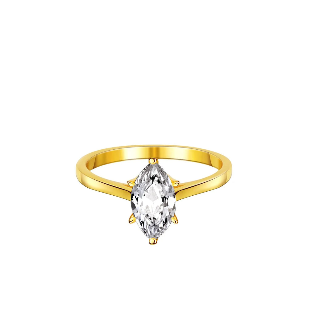 S925 silver ring with 1 carat moissanite inlaid in geometric cross shape on white background