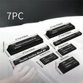 7 piece set of black EVA frosted metal blocks for 3D printing and model building