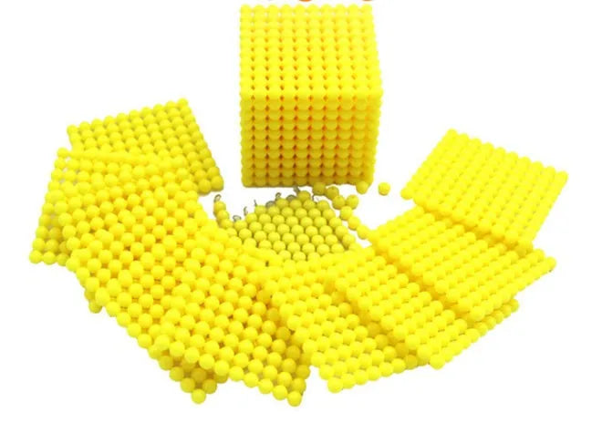 Yellow melamine mathematical training toys double nine model 5208 in cancel tray bone brand finish