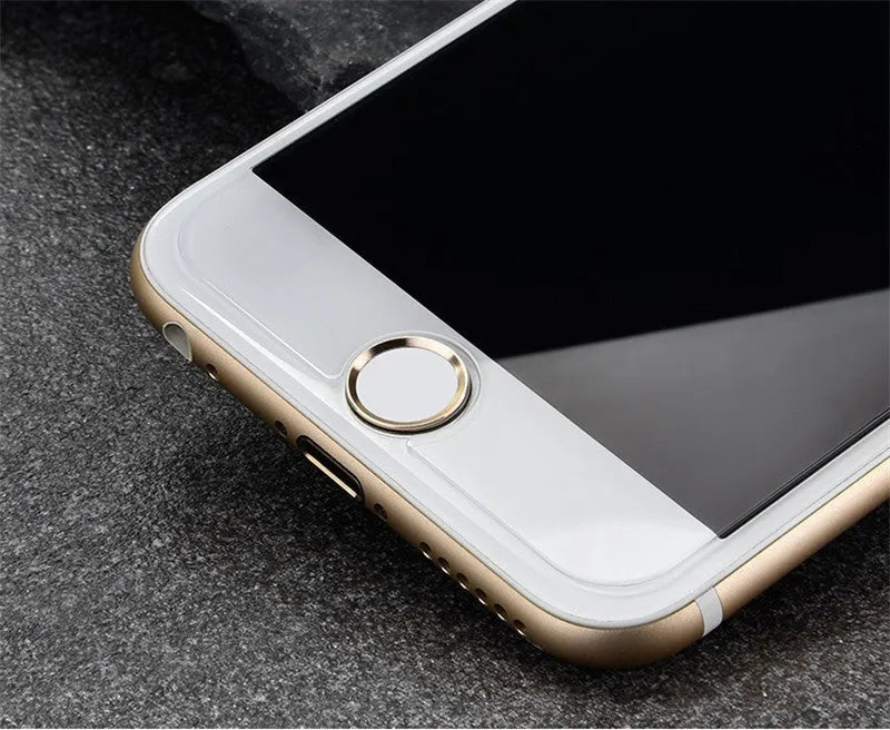 Tempered glass screen protector for mobile phones with 9H hardness and oleophobic coating.
