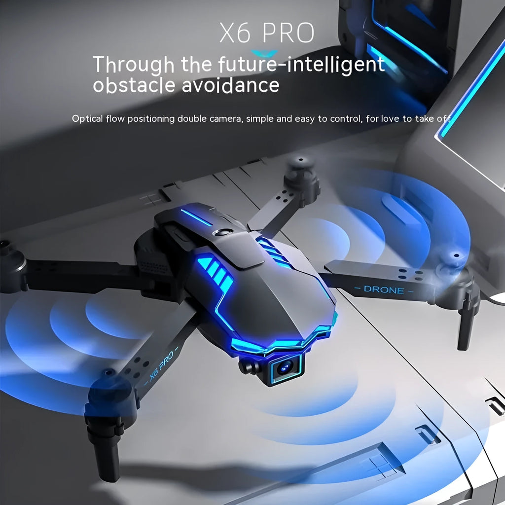 UAV 4K HD drone with dual camera, optical flow positioning, and obstacle avoidance, plastic body under 30cm