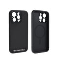 Black compatible phone case for iPhone 13 Pro, 14 Pro and 15 Pro Max models