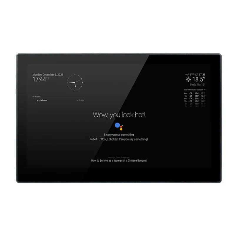 13.3-inch integrated computer touch display with CM4 main control unit for magic mirror voice assistant applications