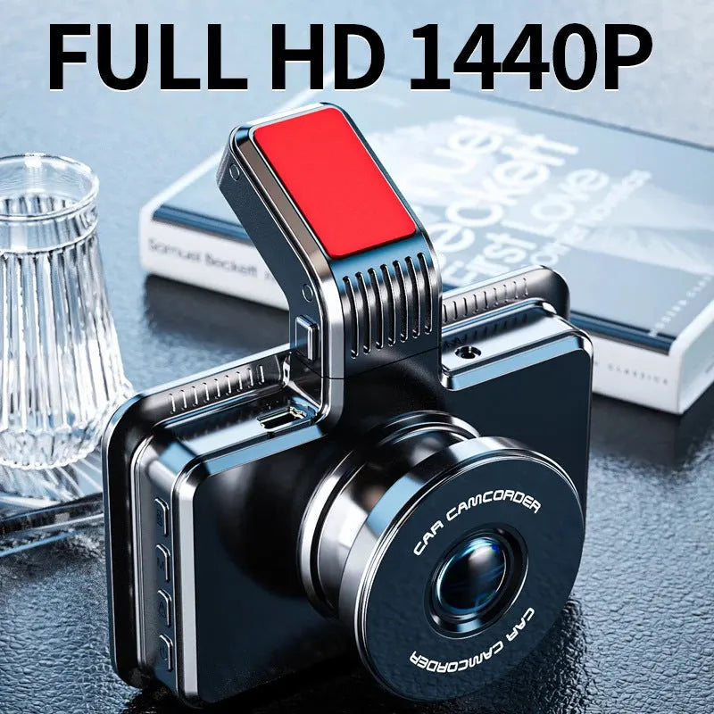 3-inch screen dual lens car DVR dashboard camera with front and rear recording
