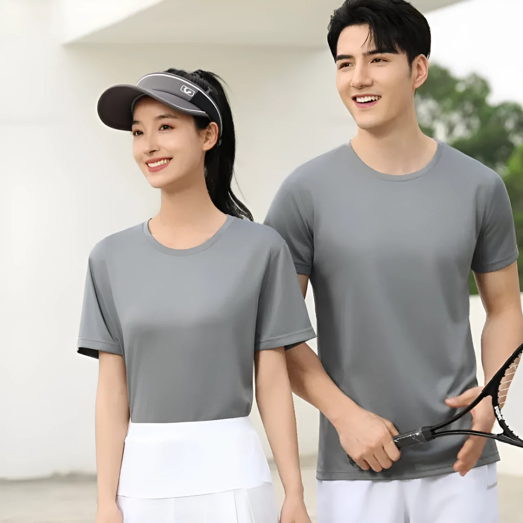 Men's quick-drying round neck short sleeve T-shirt in eight colours, loose fit work wear