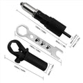 Alloy steel electric drill rivet gun adapter with four interchangeable heads